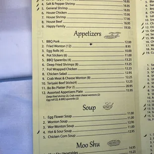 New Menu&apos;s!!