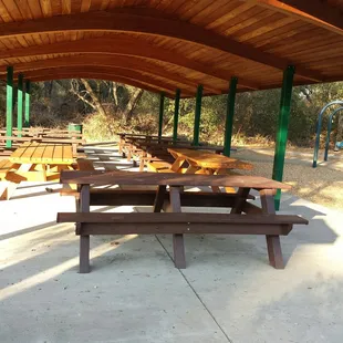 Picnic tables for parties