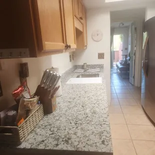 New counter tops installed.