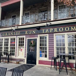 the outside of the building