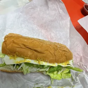 Small veggie delight cold sub