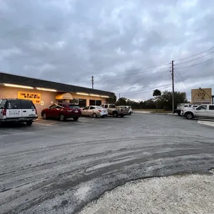 cars parked in a parking lot