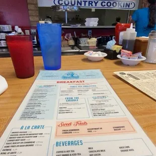 Menu- Service Window