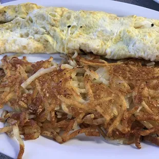 Mushroom and American Cheese Omelette