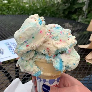 Birthday cake ice cream