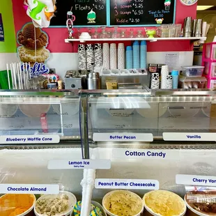 different flavors of ice cream