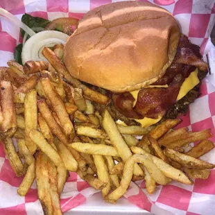 Double bacon cheeseburger!!