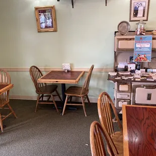 a table and chairs