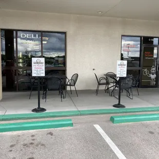 the outside of the store