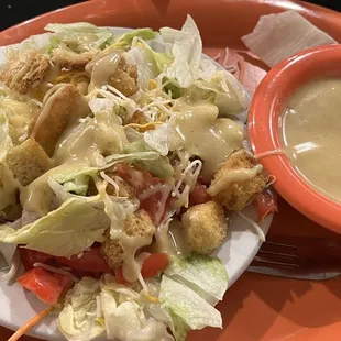 Side Salad with honey mustard