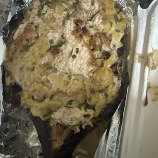 Big bird with Alfredo.