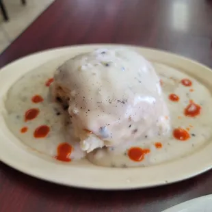 Biscuit and gravy.