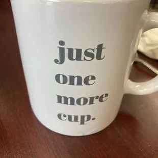 They serve up a good cup of coffee here. This is our first time here.