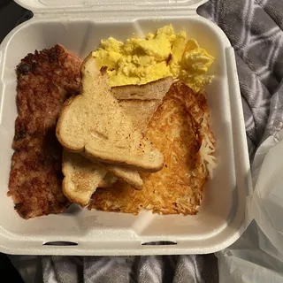 Corned Beef Hash and Eggs Breakfast