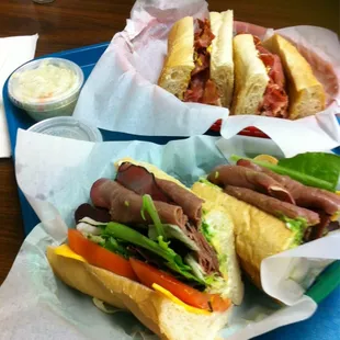 Hot pastrami and Californian.