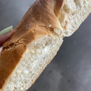 Not even a real bagel and very little cream cheese for what I'm assuming was $4-$5!!