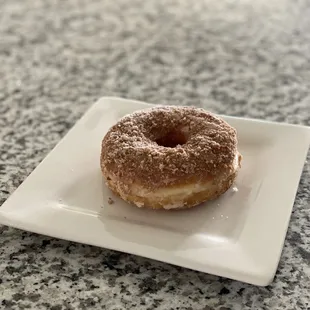 brown sugar crumble raised donut -- ISO view, so soft and flaky!
