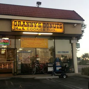 the front of the store