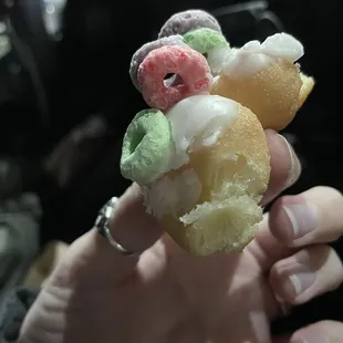 Mochi donuts are amazing! $2.75 I believe and you can get just one unlike other places