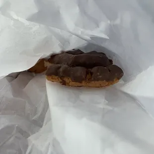 Chocolate old fashion, thinner than a regular one but crispy! .90 cents.