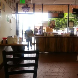 Larger view of the prep area