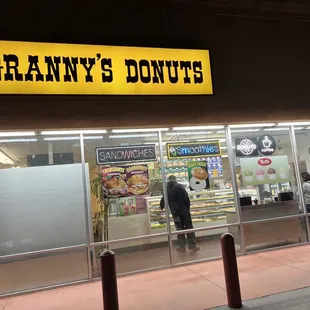 the front of the store