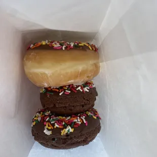 Glazed Chocolate Sprinkle &amp; 2 Chocolate Sprinkles