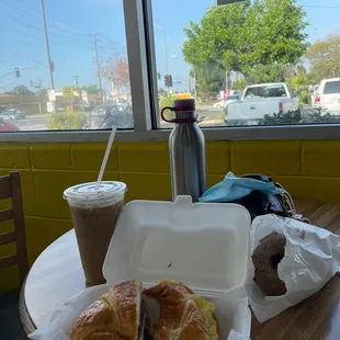 Great service really kind people, and tasty breakfast sandwich. I requested a less sweet iced coffee and it was perfect