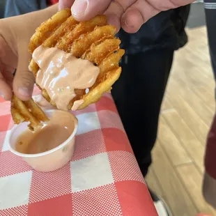 The seasoned fries are actually the best around
