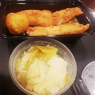 Small (Regular) Catfish &amp; Cabbage !!