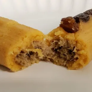 Pork and beef with raisins. Yum! Look at that filling!