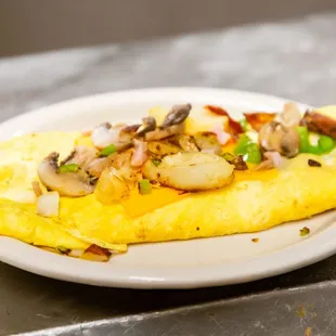 an omelet on a plate