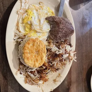 a plate of food on a table
