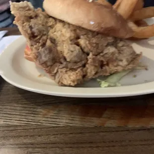 Chicken Friend Steak Sandwich
