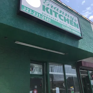 Front of restaurant