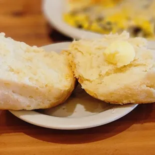 Big, fresh, homemade biscuit