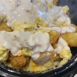 Fried Chicken Grits Bowl