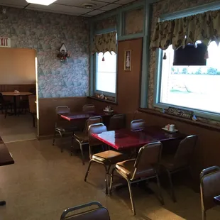 New floor in front dining area