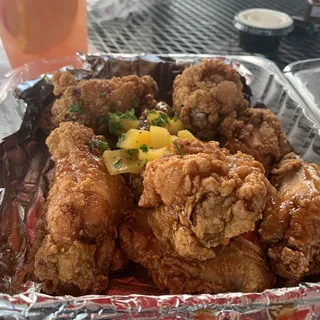 10 Piece Peach Bourbon Wings
