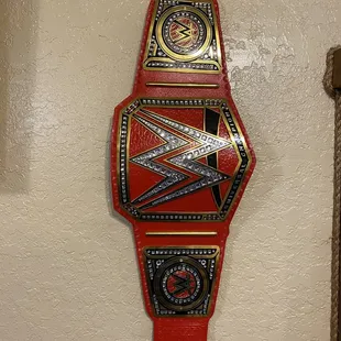 Duo belts, means he is rocking it