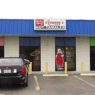 the front of the restaurant