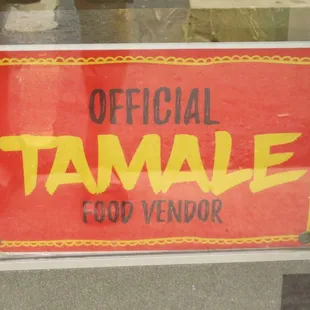 a sign in the window
