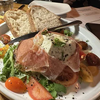 BURRATA WITH PROSCIUTTO