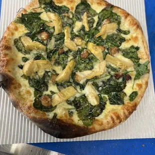 Spinach, roasted Garlic and Artichokes