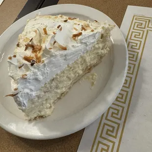 Famous coconut cream pie