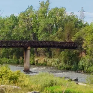Bridge at park crossing the South Platte River