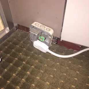 Im pretty sure this isn't up to code sitting in plain access to any contact