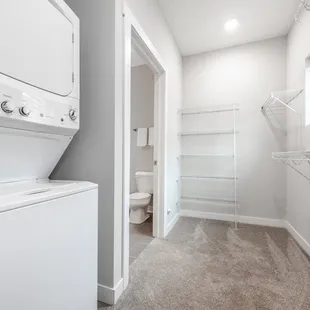 Spacious walk-in closets!