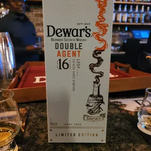 The limited edition Dewars Double Agent 16 has a very strong smoky flavor. A must try if you never had it.