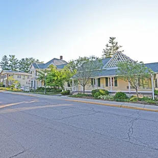 Right to Left: The Dragon House, The Ziegler House, and The Gilstrap House